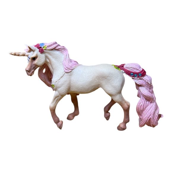 Schleich Bayala Decorated Unicorn Mare Pink Glittery - Picture 1 of 7